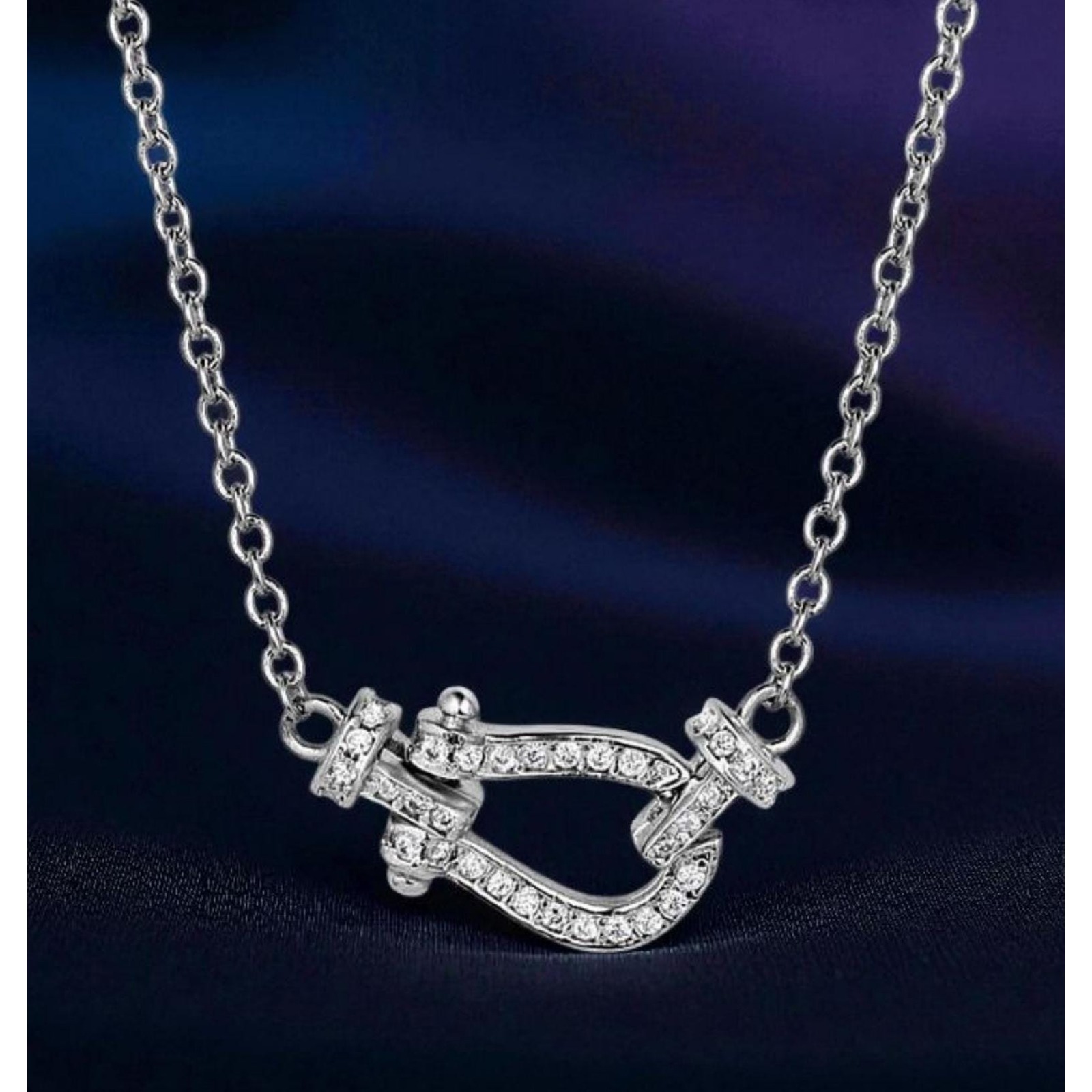 Montana Silversmiths Ride In Style Cz Equestrian Necklace Retail $55 - New!